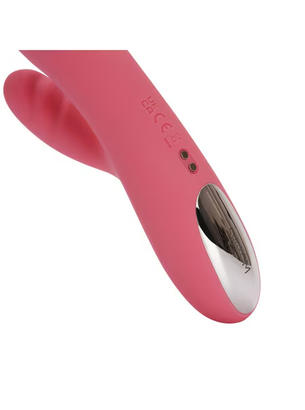 Avery Vibrator – Ergonomic, body-safe silicone toy in strawberry pink with multiple modes for immersive solo or partnered pleasure.