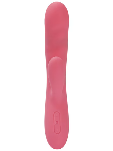 Avery Vibrator Strawberry Pink – Flexible, rechargeable silicone toy delivering targeted, immersive pleasure.