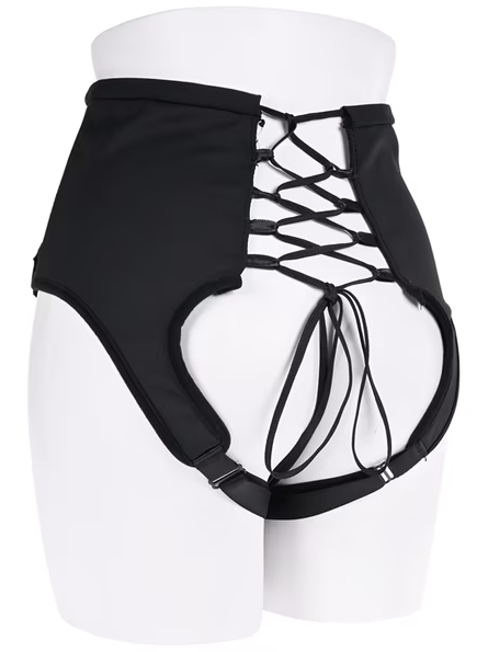 Couples’ high waisted corset strap-on – versatile harness for role play and enhanced sexual pleasure