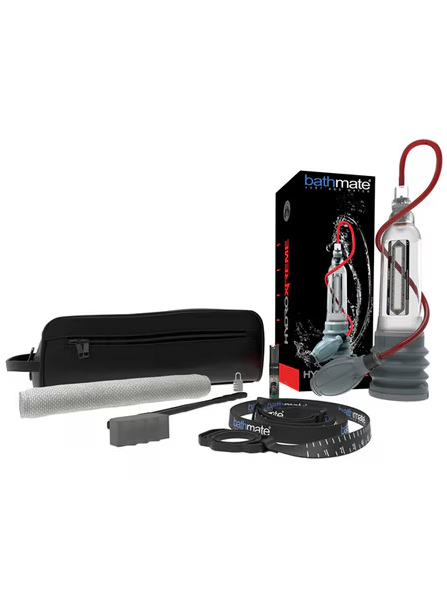 Bathmate HydroXtreme7 Hydro Pump and Kit Clear high-quality male pleasure and enlargement tool