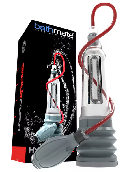 Clear Bathmate HydroXtreme7 Hydro Pump adult device designed for safe and effective stimulation