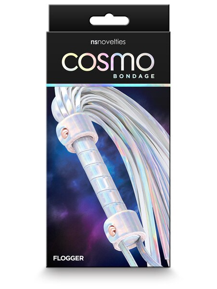 Cosmo Bondage Flogger Rainbow – colourful BDSM flogger with soft tails for sensory and impact play