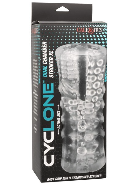 Cyclone Dual Chamber Stroker XL – realistic male stroker with dual chambers for enhanced pleasure