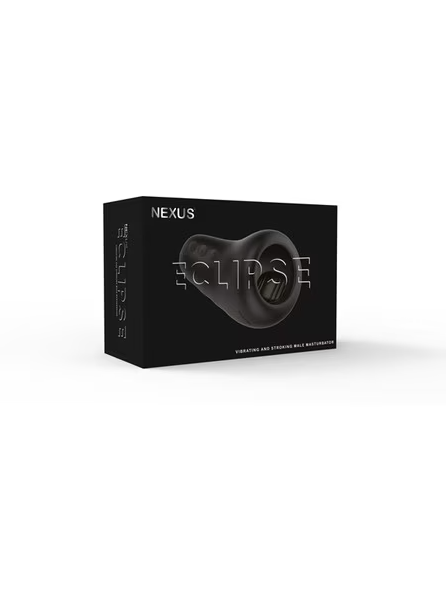 ECLIPSE Black adult toy combining vibration and stroking for ultimate pleasure