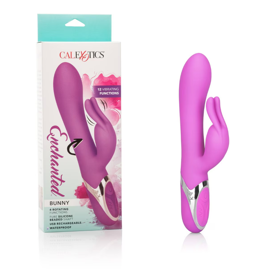 Rabbit vibrator Enchanted Bunny – body-safe silicone sex toy with powerful vibrations for intense solo or couples’ pleasure