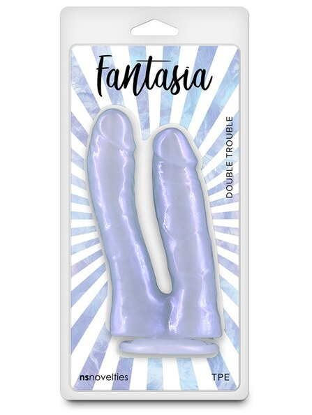 Fantasia Double Trouble Azure – flexible TPE adult toy designed for luxurious and stimulating sensations, suitable for all lubricants