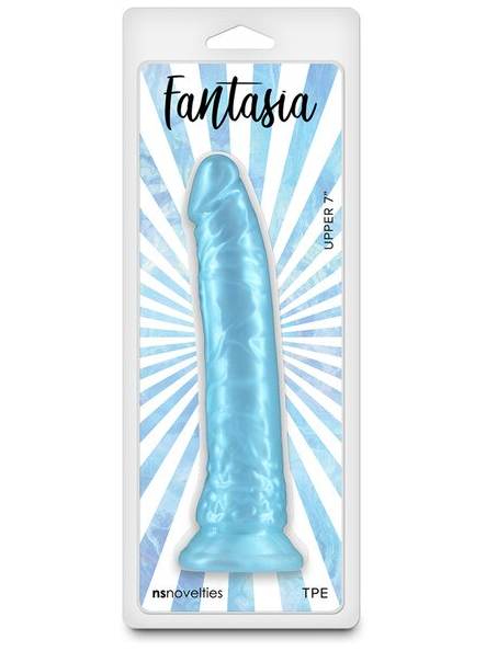 Fantasia Upper 7-inch vibrator in turquoise – sleek adult toy for clitoral and G-spot stimulation