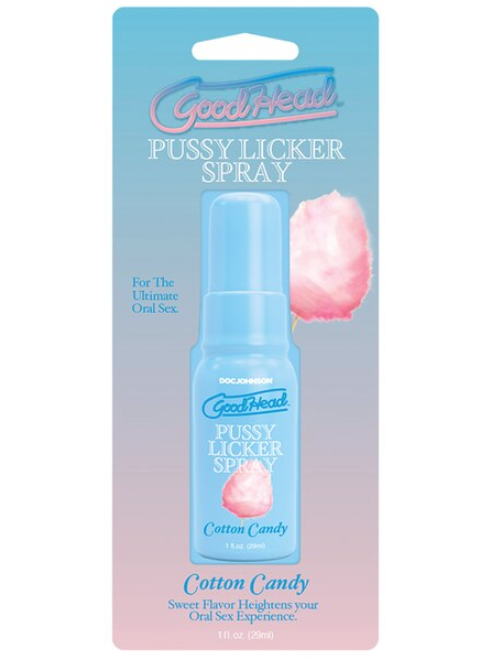 GoodHead Pussy Licker Spray Cotton Candy for flavoured oral play and sensual pleasure