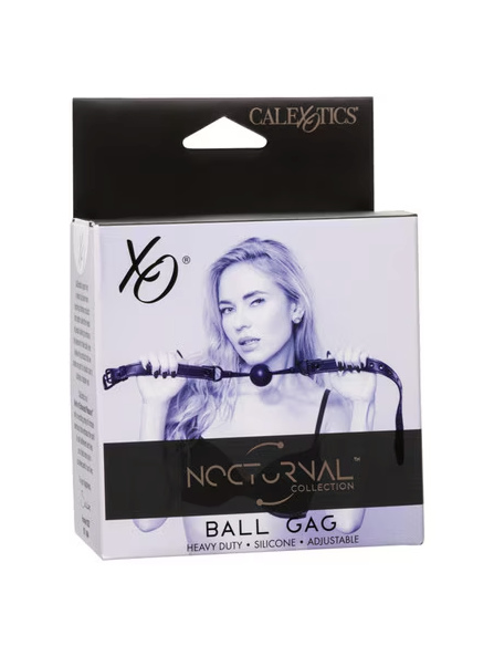 Nocturnal Collection Ball Gag – Adjustable gag designed for safe and comfortable bondage play, enhancing sensory and intimate experiences.