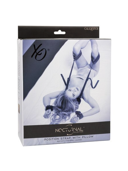 Nocturnal Collection Position Strap with Pillow – Adjustable strap system designed for comfortable and supported intimate positions during couples’ play.