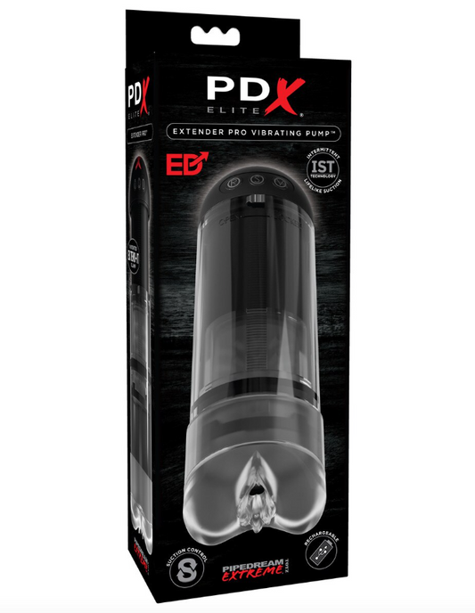 PDX Elite Extender Pro Vibrating Penis Pump for male enhancement and pleasure