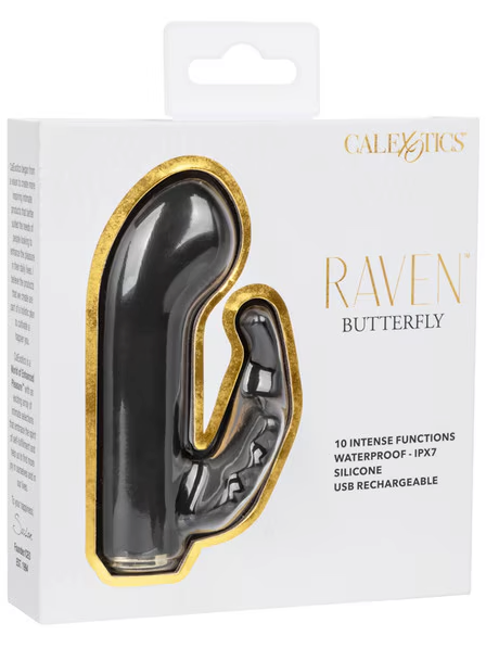 Raven Butterfly – Compact, body-safe vibrator with dual stimulation for clitoral and G-spot pleasure.