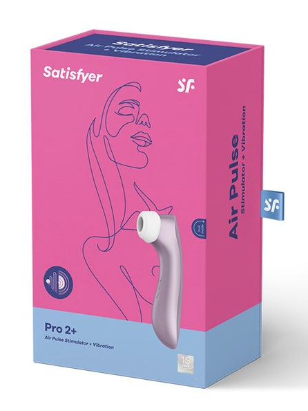 Satisfyer Pro 2 Plus in violet – powerful clitoral stimulator with air-pulse technology for intense pleasure