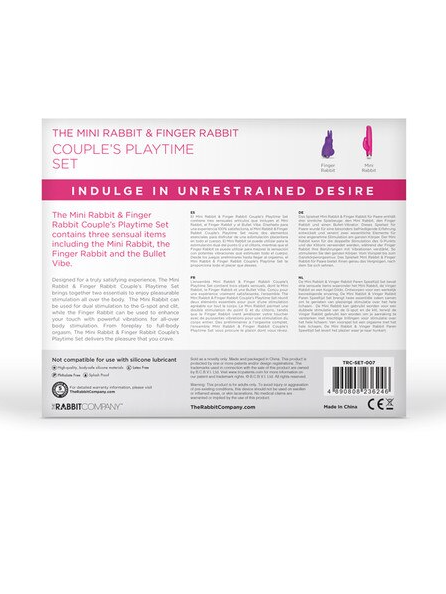 Compact Mini Rabbit and Bullet Set – Dual-action vibrator from The Rabbit Company with clitoral and internal stimulation for adventurous and satisfying solo or partnered play.