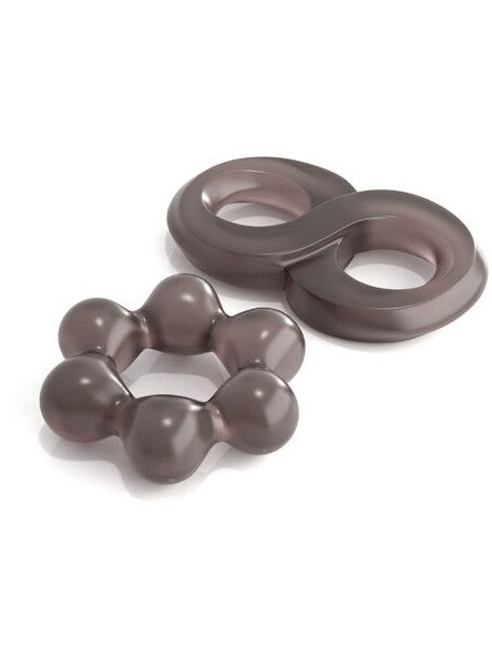 Smoke Classix Performance Cock Ring Set – premium body-safe rings for couples, featuring vibrating and non-vibrating options for intense stimulation