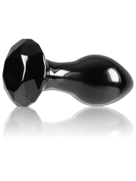 Crystal Gem Black luxury glass adult toy for smooth and precise intimate stimulation