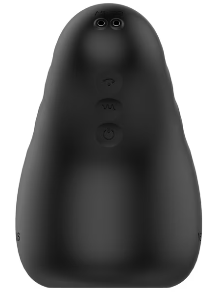 Black ECLIPSE adult toy with vibration and stroking features for enhanced stimulation