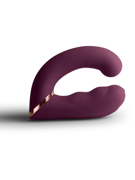 Gemini Couples Vibrator Burgundy – Flexible, dual-motor toy designed for precise, intense, and customisable shared pleasure.