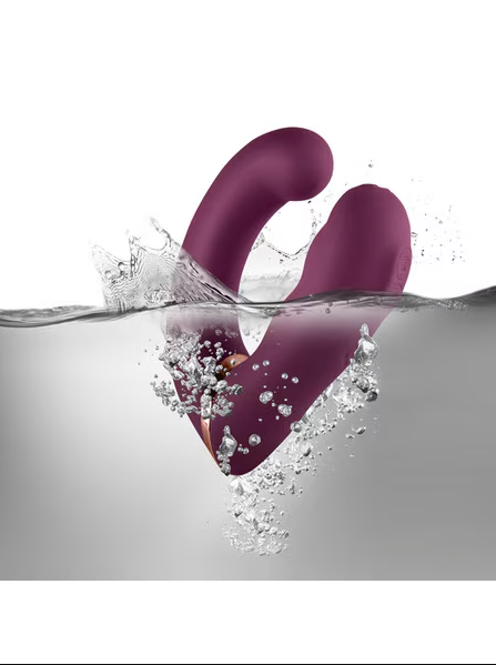 Burgundy Gemini – Ergonomic, body-safe silicone vibrator with adjustable vibration settings for targeted clitoral and internal stimulation.