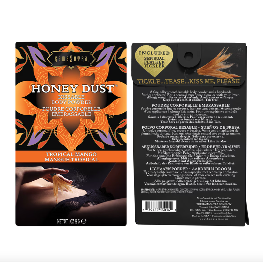 Tropical Mango Kama Sutra Honey Dust 28 g kissable body powder for sensual pleasure