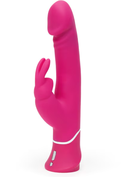 Pink Happy Rabbit dual density vibrator designed for realistic, pleasurable sensations