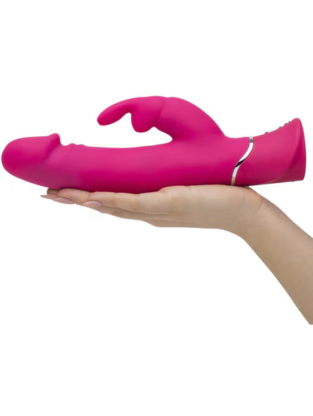 High-quality Happy Rabbit Pink vibrator for dual stimulation and personal pleasure