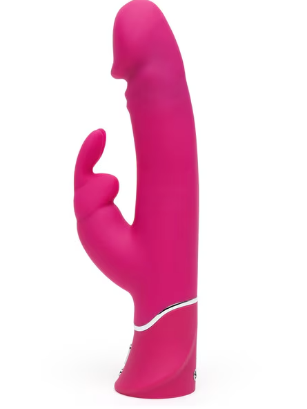 Rechargeable Happy Rabbit Realistic Rabbit Vibrator Pink for versatile intimate play