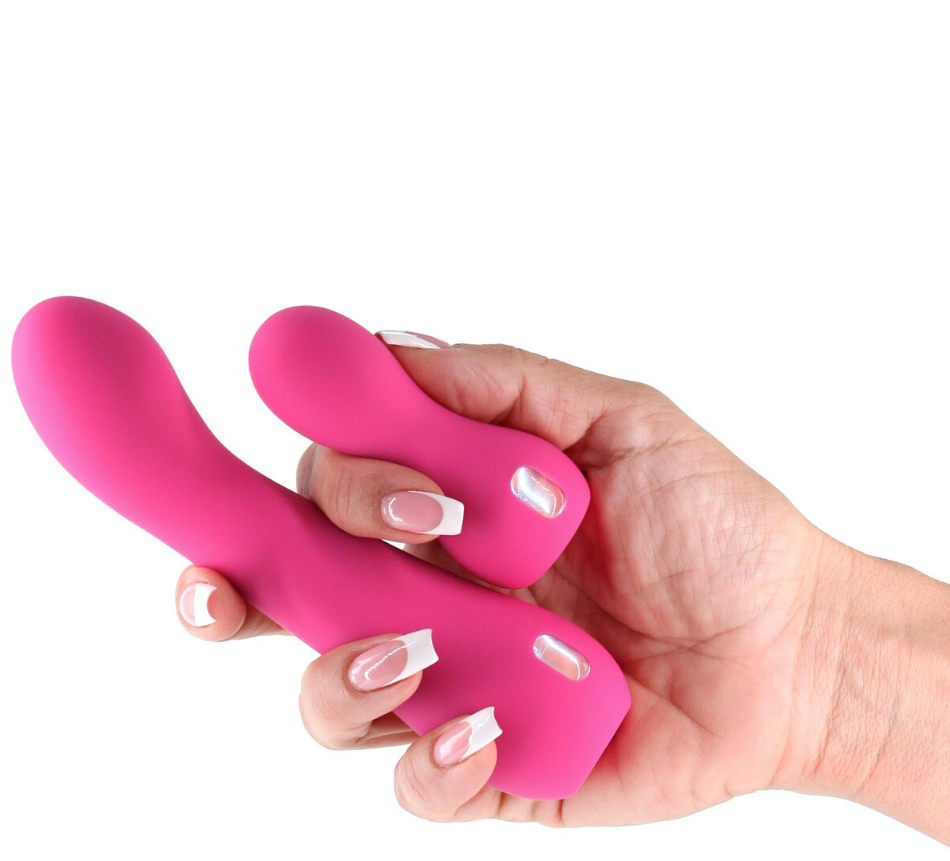 INYA Couplet Pink – Soft, rechargeable vibrator for couples, offering targeted clitoral and G-spot stimulation for adventurous and satisfying experiences.