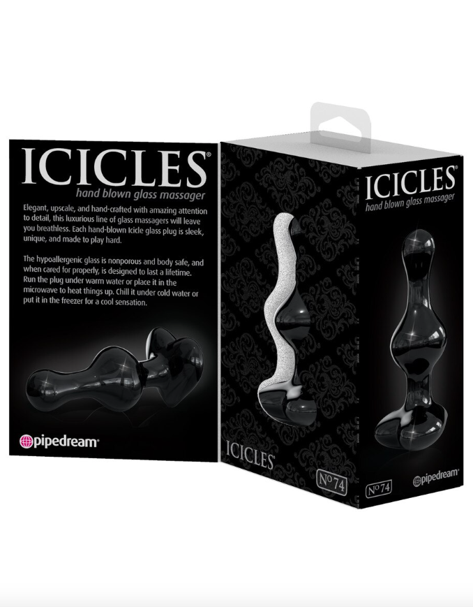 Icicles No. 74 intimate toy crafted from premium glass for sensual experiences