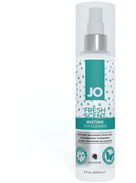 JO Misting Toy Cleaner 120 mL – fragrance-free hygiene spray for safe cleaning of adult toys and intimate products