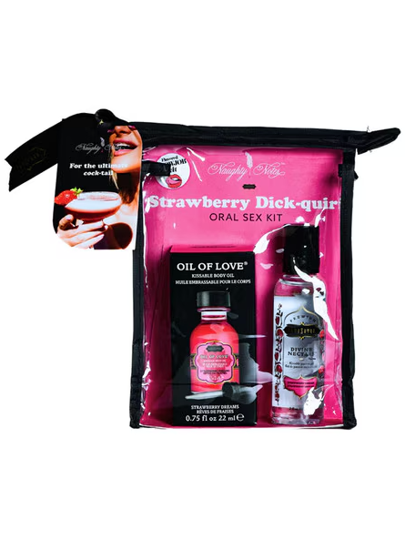 Kama Sutra Strawberry Dick-quiri Cocktail Kit for playful, romantic, and sensual nights