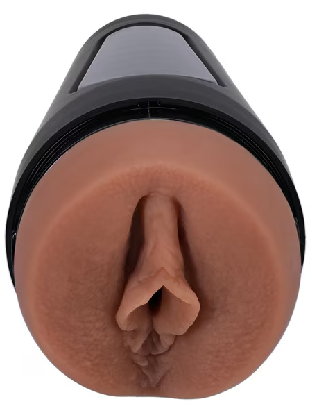 Xxlayna Marie Main Squeeze ULTRASKYN stroker in caramel – premium male sex toy for sensual and realistic experiences