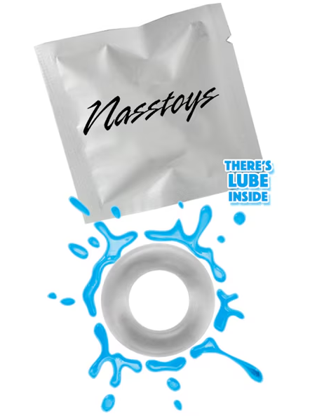 Set of 2 My Ten Lube Plus Clear Erection Rings for improved stamina and performance