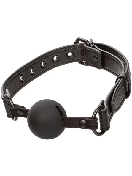 Ball Gag by Nocturnal Collection – Premium silicone ball with soft straps for secure, comfortable, and adventurous BDSM sessions.