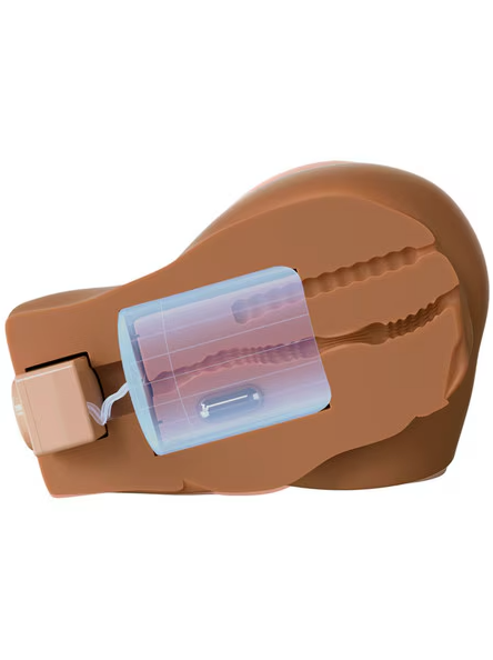 Back That Ass Up Automatic Mega Masturbator by PDX Elite – premium brown male toy with lifelike entry and realistic internal sensations