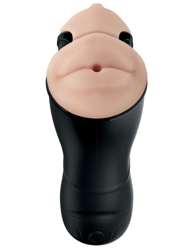 Double-ended vibrating stroker by PDX Elite – flexible silicone toy engineered for maximum erotic sensation and couples’ enjoyment