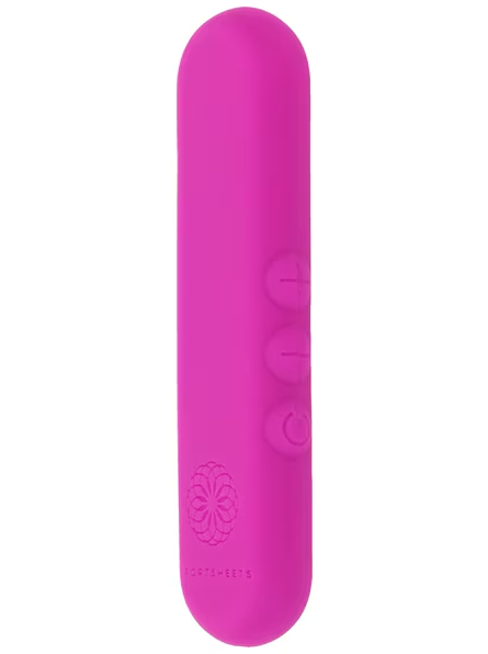 Rechargeable Pivot Flat Bullet Pink intimate toy with ergonomic flat design