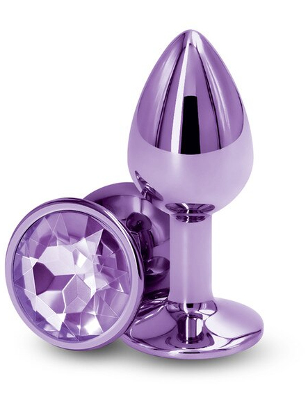 Small Purple Rear Assets – body-safe silicone anal toy for gentle and stimulating intimate experiences