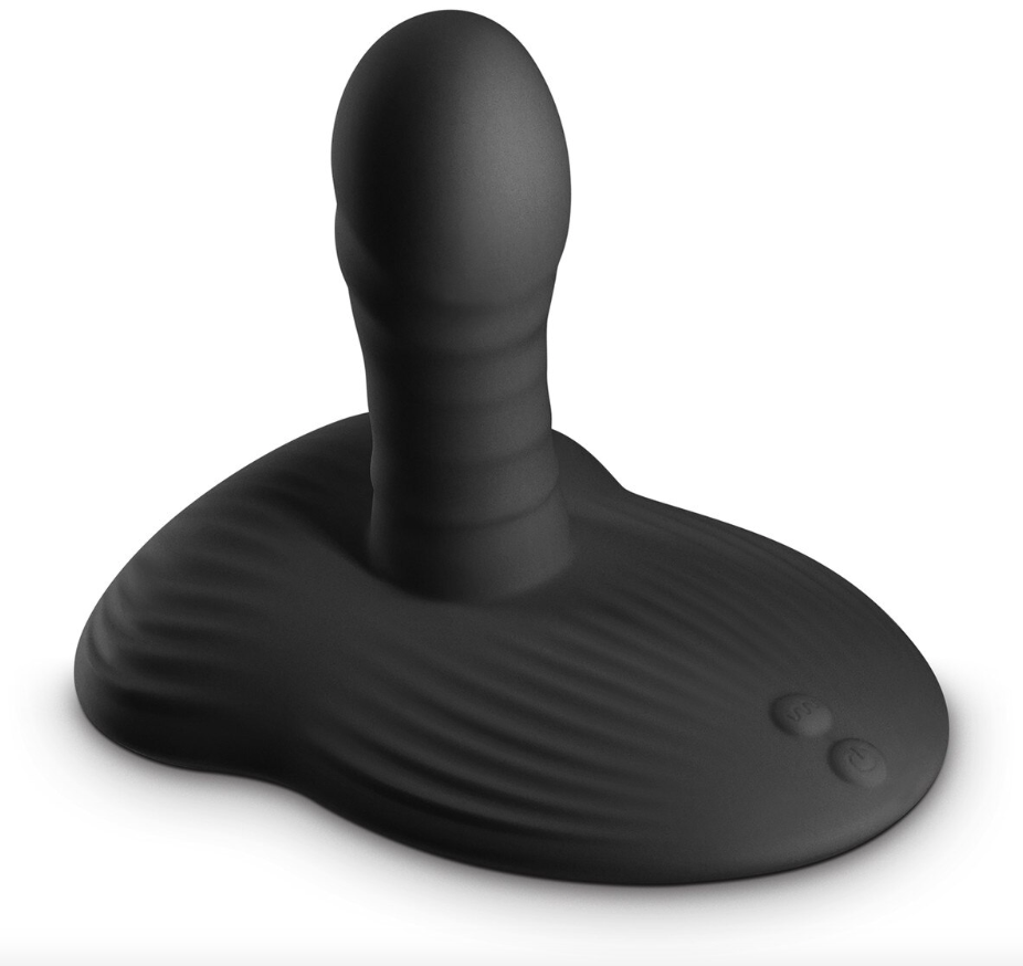 Black Renegade Thrust and Grind vibrator with app control for customisable stimulation