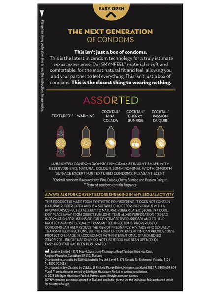 20-pack SKYN Assorted Soft Non-Latex Condoms – versatile, hypoallergenic condoms for safe and pleasurable intimate experiences