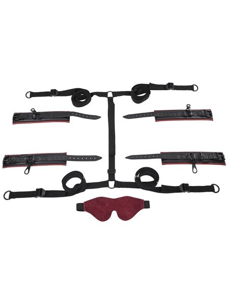 Under the Bed Restraint System from Saffron – Soft, durable, and secure restraints for immersive and adventurous bedroom experiences.