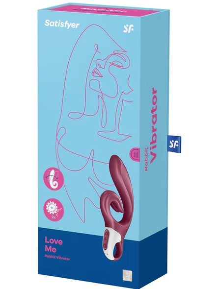 Satisfyer Love Me Red luxury adult vibrator for targeted clitoral stimulation