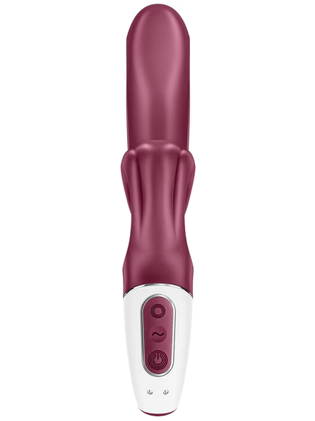Red Satisfyer Love Me compact adult toy with multiple vibration settings