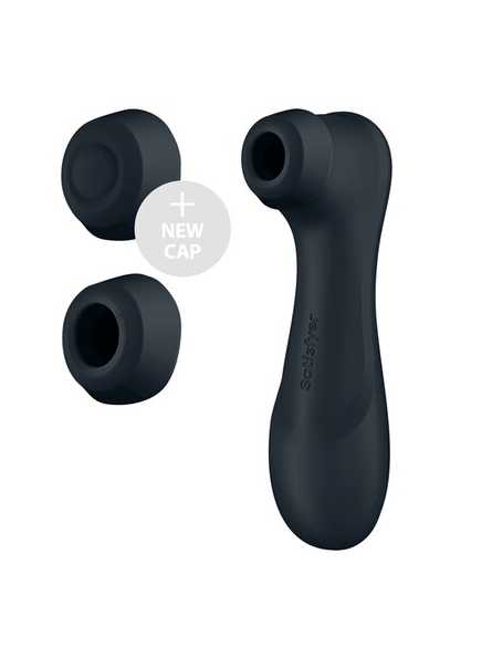 Satisfyer Pro 2 G3 Liquid Vibration Connect App in dark grey – smart clitoral stimulator with multiple vibration modes via smartphone app