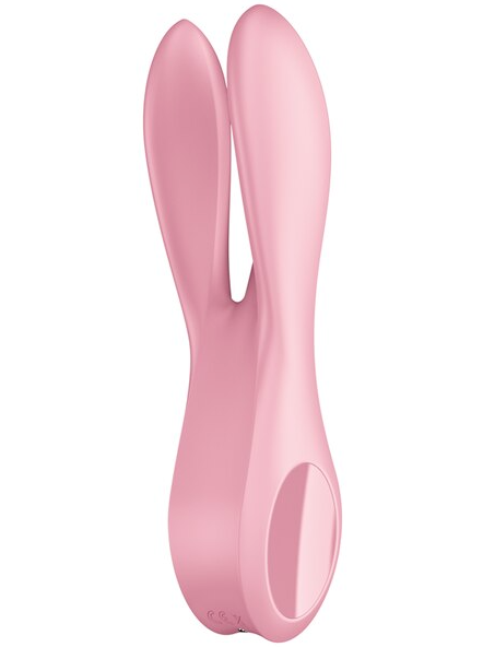 Satisfyer Threesome 2 Pink compact and ergonomic vibrator for versatile sensual use