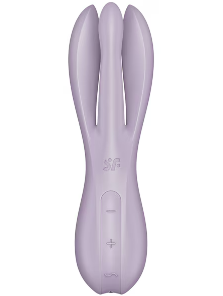 Rechargeable Satisfyer Threesome 2 Violet personal massager for enhanced sensual experiences