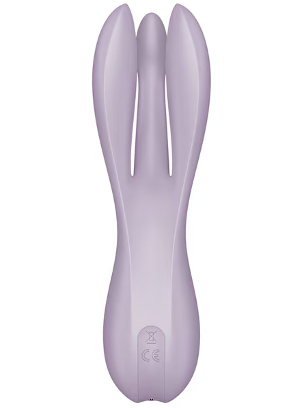 Satisfyer Threesome 2 Violet ergonomic vibrator for versatile and pleasurable use