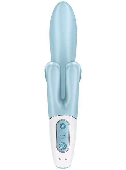 Blue Satisfyer Touch Me adult toy with multiple vibration settings for ultimate pleasure