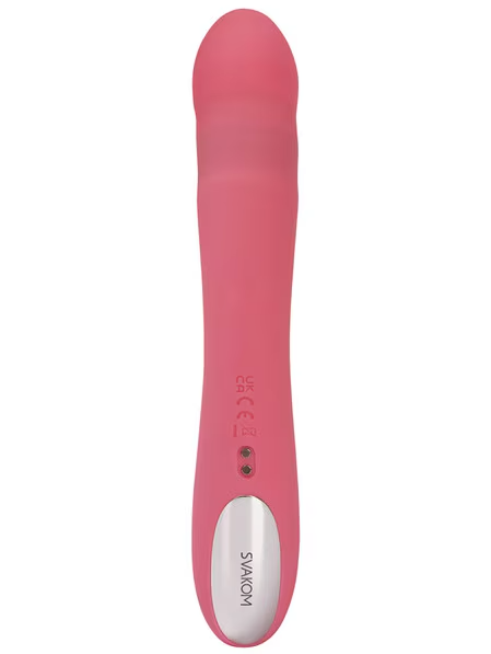 Avery Strawberry Pink – Compact dual-action vibrator designed for clitoral and internal stimulation during solo or shared play.