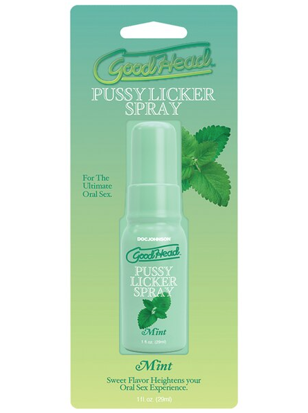 GoodHead Pussy Licker Spray Mint – flavoured personal lubricant spray for enhanced clitoral and vaginal pleasure